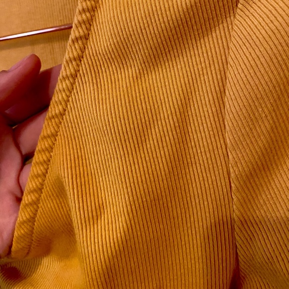 Ribbed Mustard Long Sleeve Crop - Picture 5 of 8